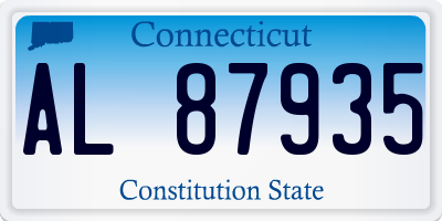 CT license plate AL87935