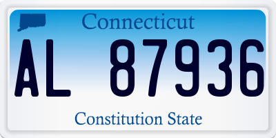 CT license plate AL87936
