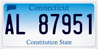 CT license plate AL87951