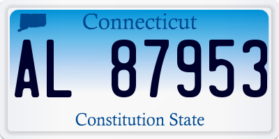 CT license plate AL87953