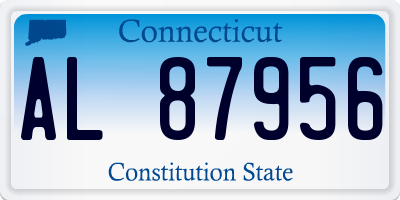 CT license plate AL87956