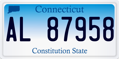 CT license plate AL87958