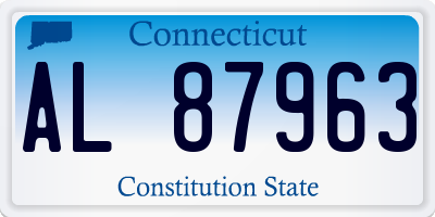 CT license plate AL87963