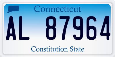CT license plate AL87964