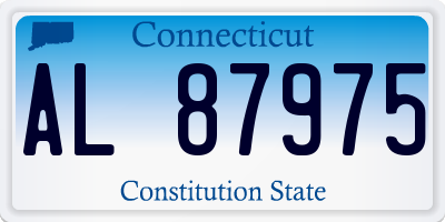 CT license plate AL87975