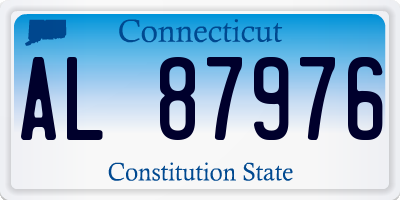 CT license plate AL87976