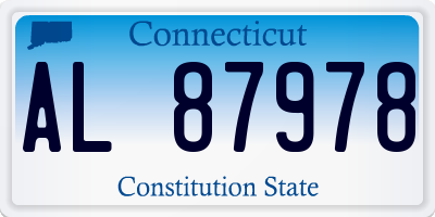 CT license plate AL87978