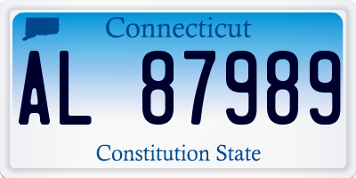 CT license plate AL87989