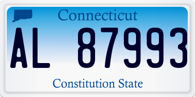 CT license plate AL87993