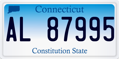 CT license plate AL87995