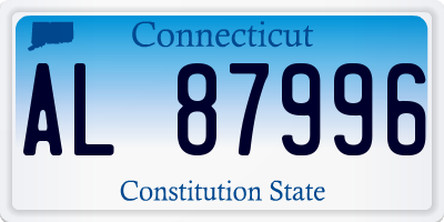 CT license plate AL87996