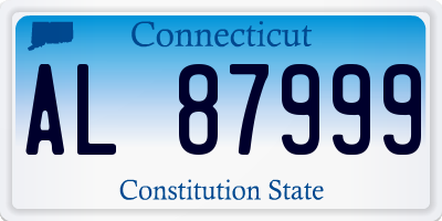 CT license plate AL87999