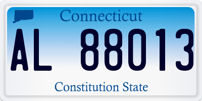 CT license plate AL88013