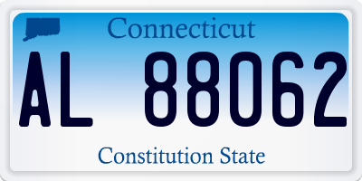 CT license plate AL88062