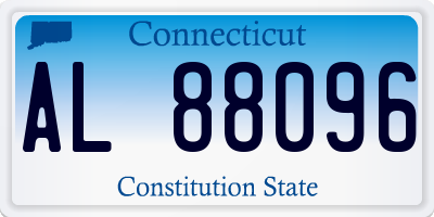 CT license plate AL88096