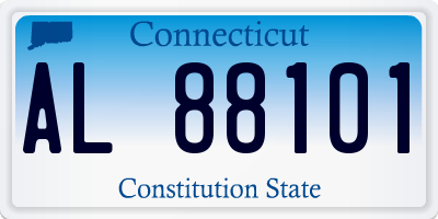 CT license plate AL88101