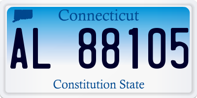 CT license plate AL88105