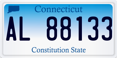 CT license plate AL88133