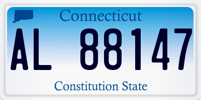 CT license plate AL88147