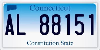 CT license plate AL88151