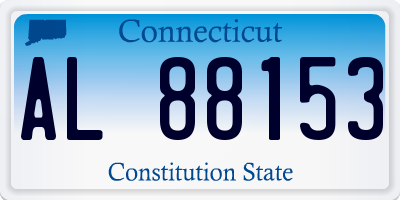 CT license plate AL88153
