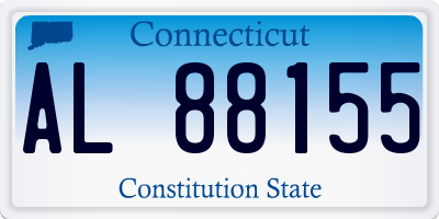 CT license plate AL88155