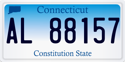 CT license plate AL88157