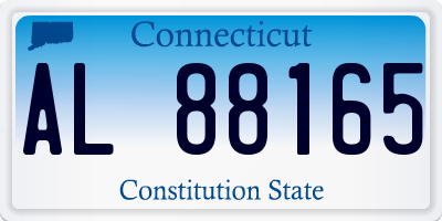 CT license plate AL88165