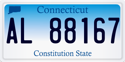 CT license plate AL88167