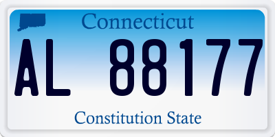 CT license plate AL88177