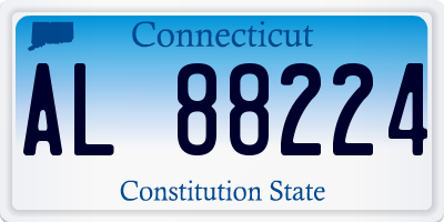CT license plate AL88224