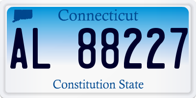 CT license plate AL88227