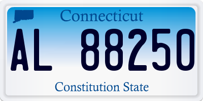 CT license plate AL88250
