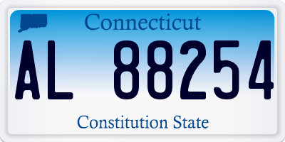CT license plate AL88254