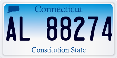 CT license plate AL88274