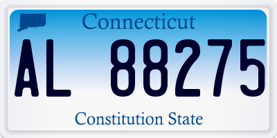 CT license plate AL88275