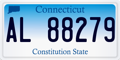 CT license plate AL88279