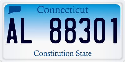 CT license plate AL88301