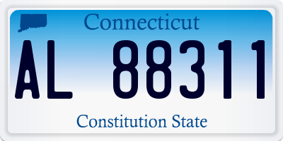 CT license plate AL88311