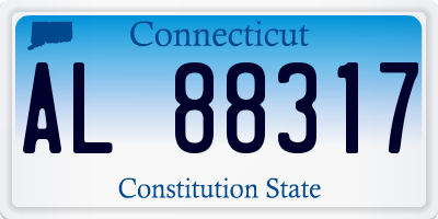 CT license plate AL88317