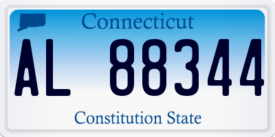 CT license plate AL88344