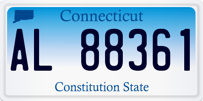 CT license plate AL88361