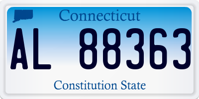 CT license plate AL88363