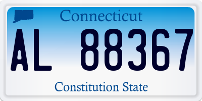 CT license plate AL88367
