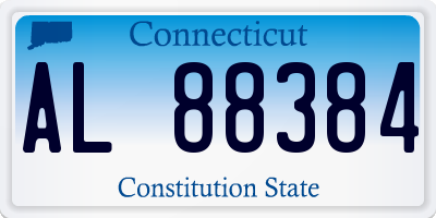 CT license plate AL88384