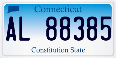 CT license plate AL88385