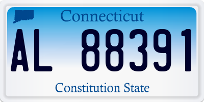 CT license plate AL88391