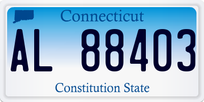 CT license plate AL88403