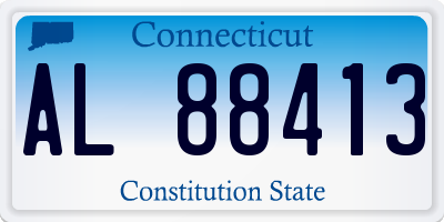 CT license plate AL88413