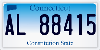CT license plate AL88415